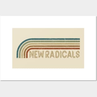 New Radicals Retro Stripes Posters and Art